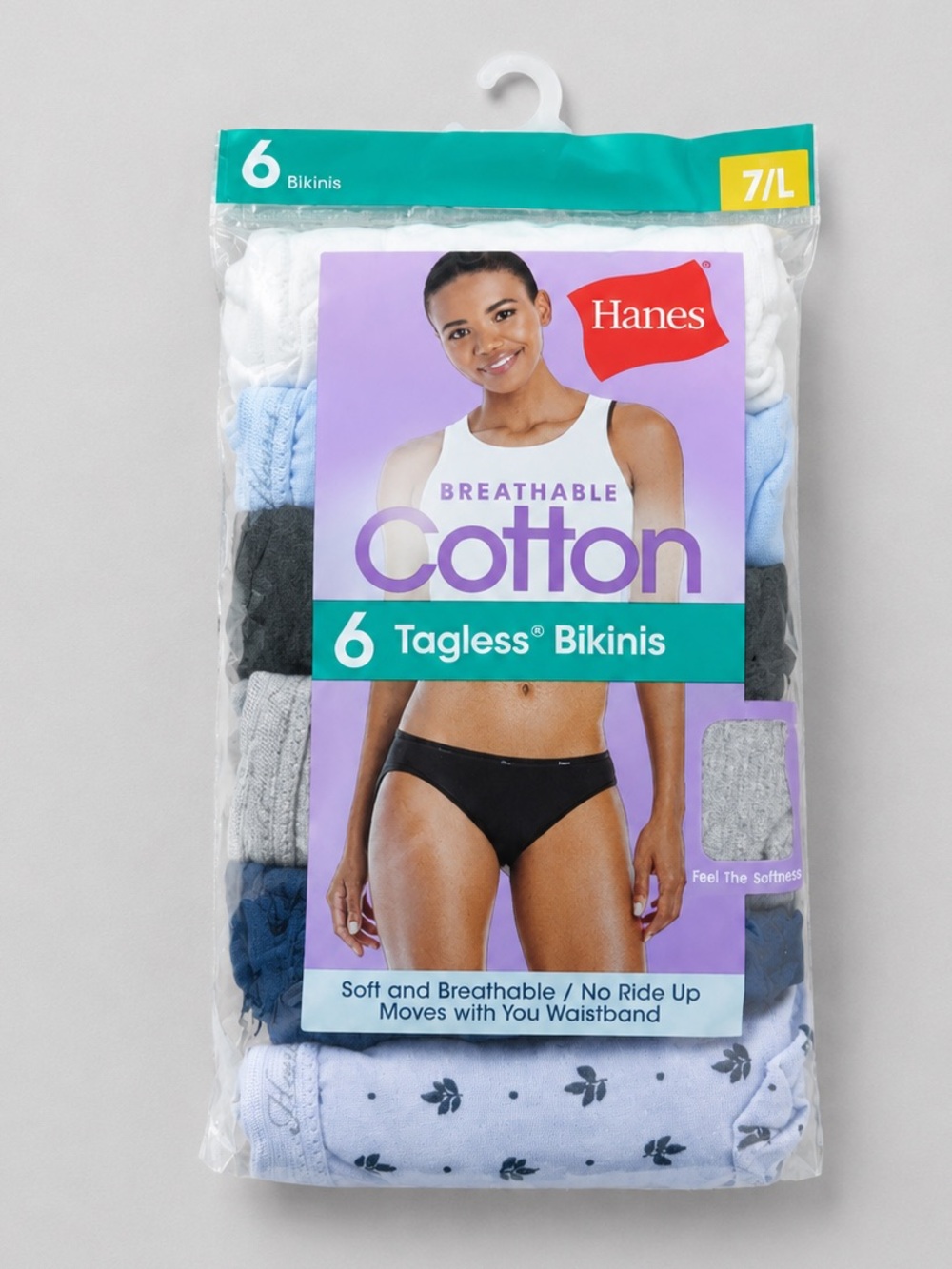 Cotton Bikini Underwear, Cool Comfort, 6-Pack